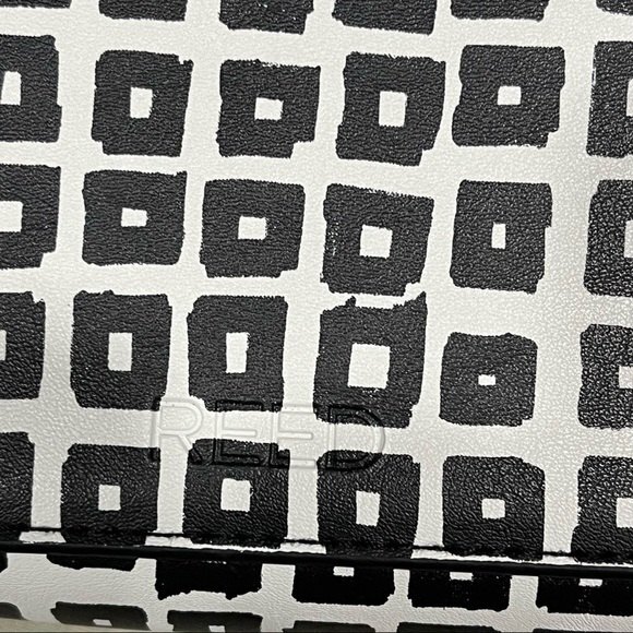 Reed Krakoff Limited Edition Black & White Hand Drawn Square Print Crossbody Bag - Picture 6 of 6